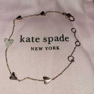 **SOLD**Kate Spade rose gold  heart shaped braclet